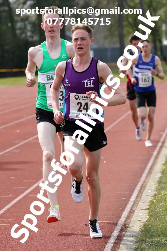 3000 metres, 2021 NECAA Open Graded Meeting, Morpeth. Photo: David T. Hewitson/Sports for All Pics